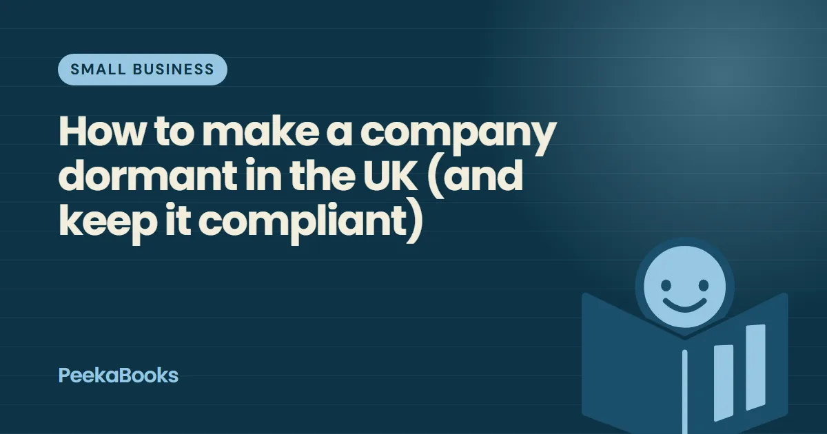 A closed shop sign next to a filing folder, representing a dormant UK limited company